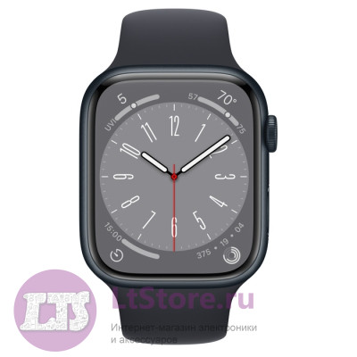 Часы Apple Watch Series 8 GPS 45mm (S/M) Midnight Aluminum Case with Sport Band Midnight