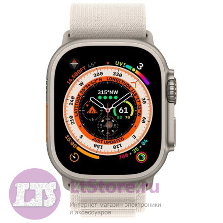 Часы Apple Watch Ultra GPS+Cellular 49 мм Titanium Case Starlight Alpine