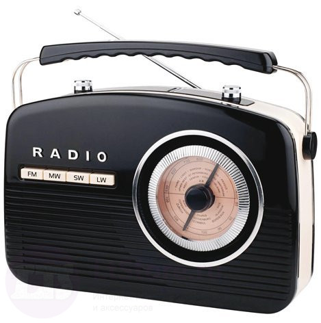 Переносной ретро радиоприемник Camry CR1130 Польша цвет черный