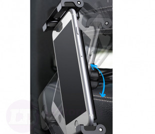 Автомобильный держатель для мобильных устройств на подголовник Baseus Back Seat - Черный SUHZ-01