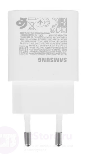 Сетевое зарядное устройство Samsung EP-TA800 без кабеля Power Delivery 25 Вт белый