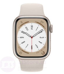 Часы Apple Watch Series 8 GPS 41mm (S/M) Silver Aluminium MNU93 Starlight Sport Band
